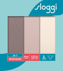 Biksītes Sloggi 24/7 Weekend Tanga C3P, 3 gab. цена и информация | Трусики | 220.lv