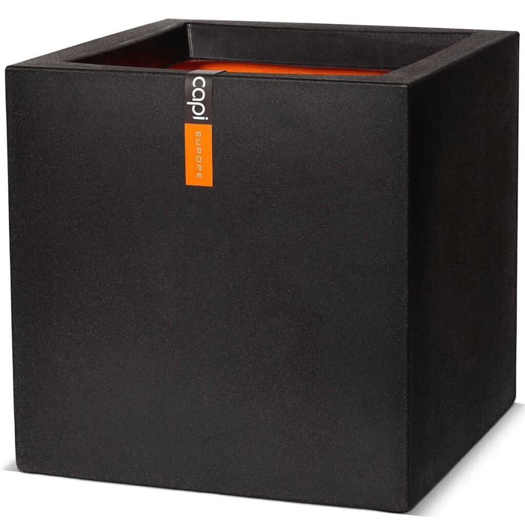Puķu kaste Capi Urban Smooth, kvadrāta forma, 30x30x30 cm, KBL902 cena un informācija | Puķu podi | 220.lv