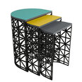 3-ju kafijas galdiņu komplekts Kalune Design 845(IV), daudzkrāsains