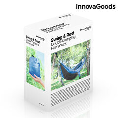 InnovaGoods Swing & Rest divvietīgs kempinga šūpuļtīkls цена и информация | Гамаки | 220.lv