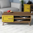 Кофейный столик Kalune Design 845(IV), коричневый/желтый