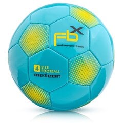 Futbola bumba Meteor FBX, 4. izmērs, zila cena un informācija | Futbola bumbas | 220.lv