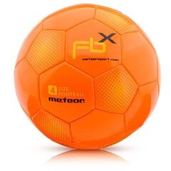 Futbola bumba Meteor FBX, 4. izmērs, oranža cena un informācija | Meteor Sports, tūrisms un atpūta | 220.lv