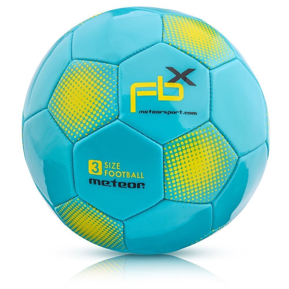 Futbola bumba Meteor FBX, 3. izmērs, zila cena un informācija | Futbola bumbas | 220.lv