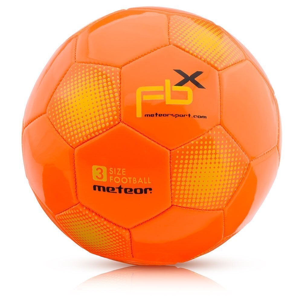 Futbola bumba Meteor FBX, 3. izmērs, oranža cena un informācija | Futbola bumbas | 220.lv