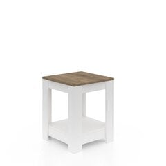 Кофейный столик Kalune Design 598, белый/коричневый цена и информация | Журнальные столики | 220.lv
