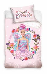 Детский комплект постельного белья Barbie, 100x135 см, 2 части цена и информация | Детское постельное бельё | 220.lv
