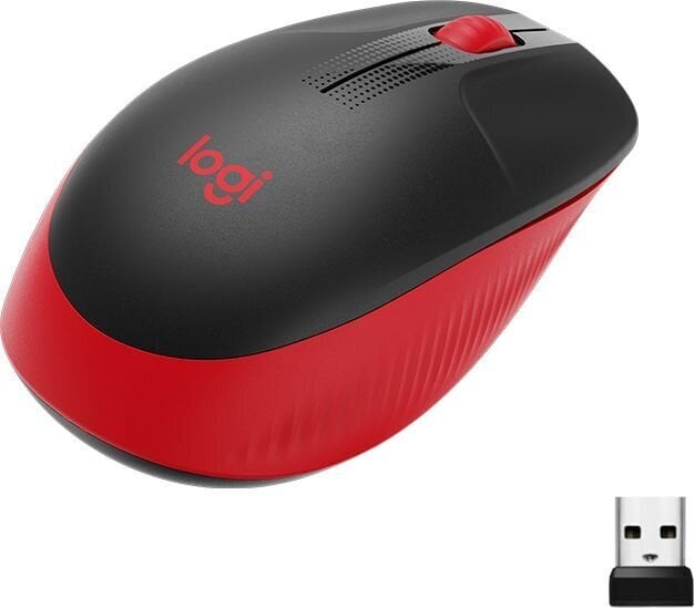 Logitech M190, sarkans cena un informācija | Peles | 220.lv