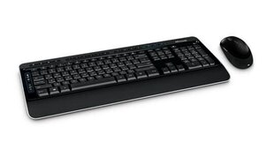 Беспроводная клавиатура и мышь Microsoft PP3-00018, черная цена и информация | Клавиатуры | 220.lv