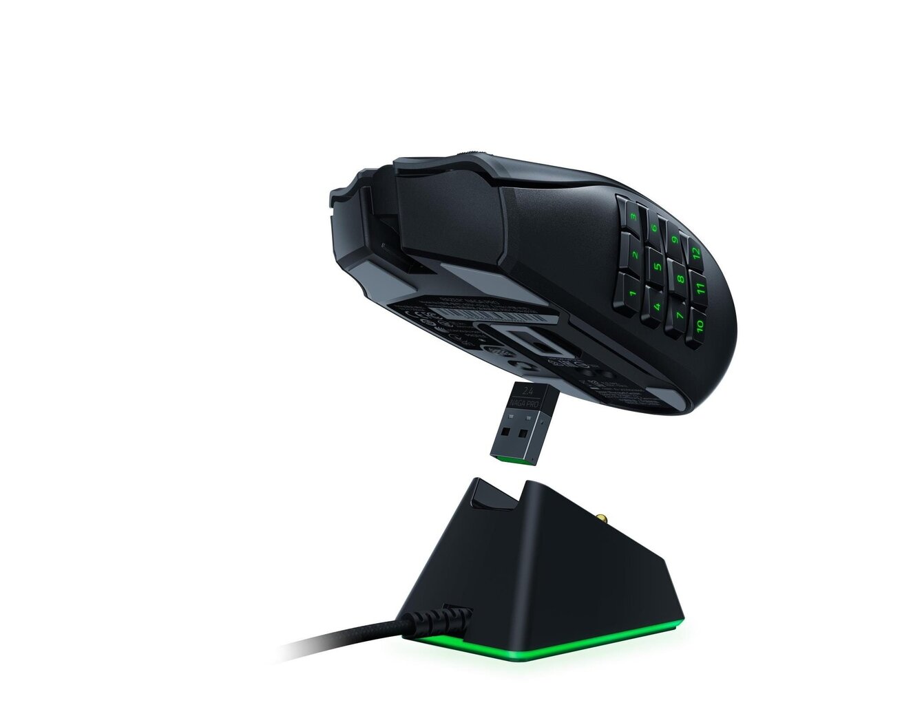 Razer Naga Pro, melns cena un informācija | Peles | 220.lv