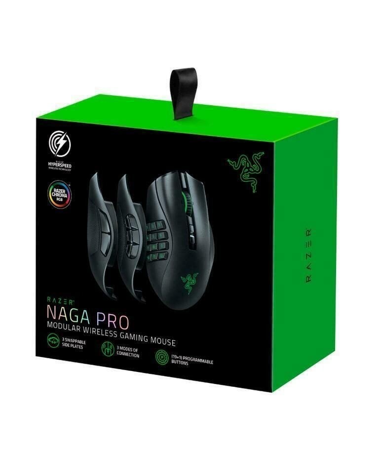 Razer Naga Pro, melns cena un informācija | Peles | 220.lv