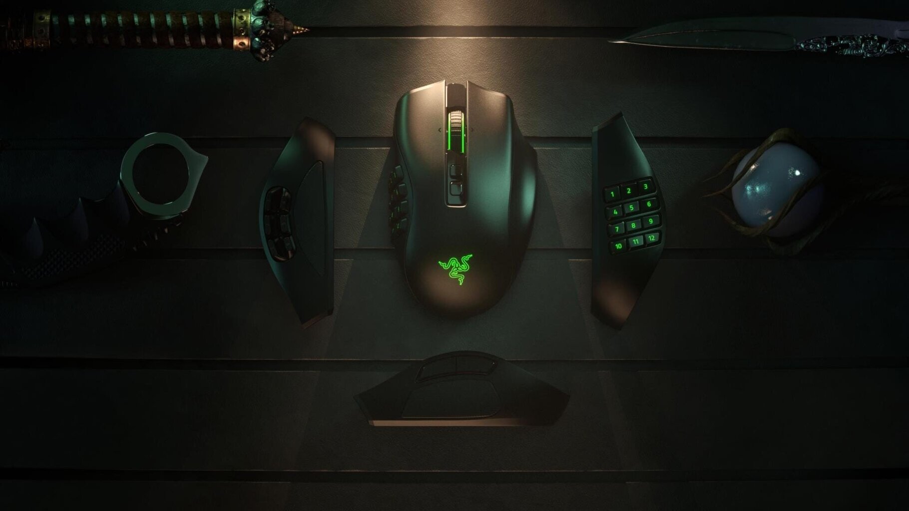 Razer Naga Pro, melns cena un informācija | Peles | 220.lv