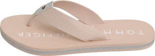 Sieviešu pludmales čības Tommy Hilfiger GLITTER FLAT BEACH SANDAL, rozā cena un informācija | Iešļūcenes, čības sievietēm | 220.lv