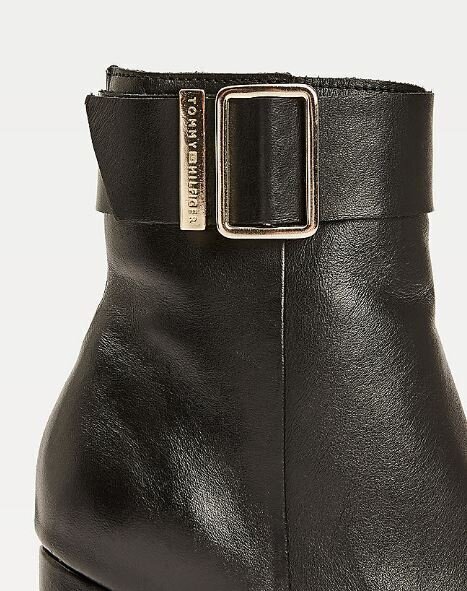 Sieviešu zābaki Tommy Hilfiger BASIC SQUARE TOE BOOT, melni cena un informācija | Sieviešu zābaki, puszābaki | 220.lv