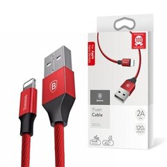 Baseus Yiven USB / Lightning Cable with Material Braid 1,8M red (CALYW-A09) цена и информация | Кабели для телефонов | 220.lv