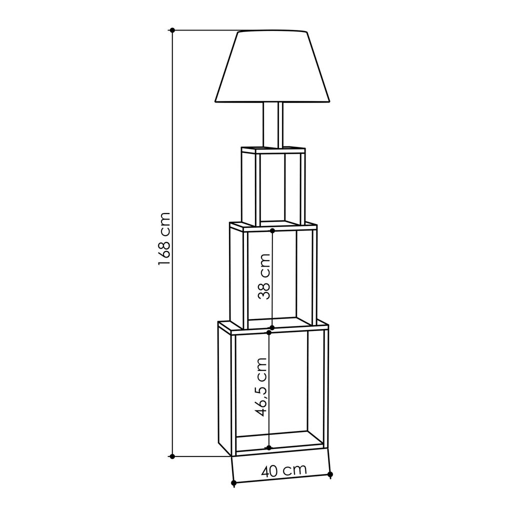 Stāvlampa Kalune Design 776, pelēka/smilškrāsas cena un informācija | Stāvlampas | 220.lv