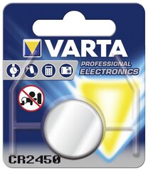 Varta Electronics CR2450 baterija, 1 gab. цена и информация | Батарейки | 220.lv