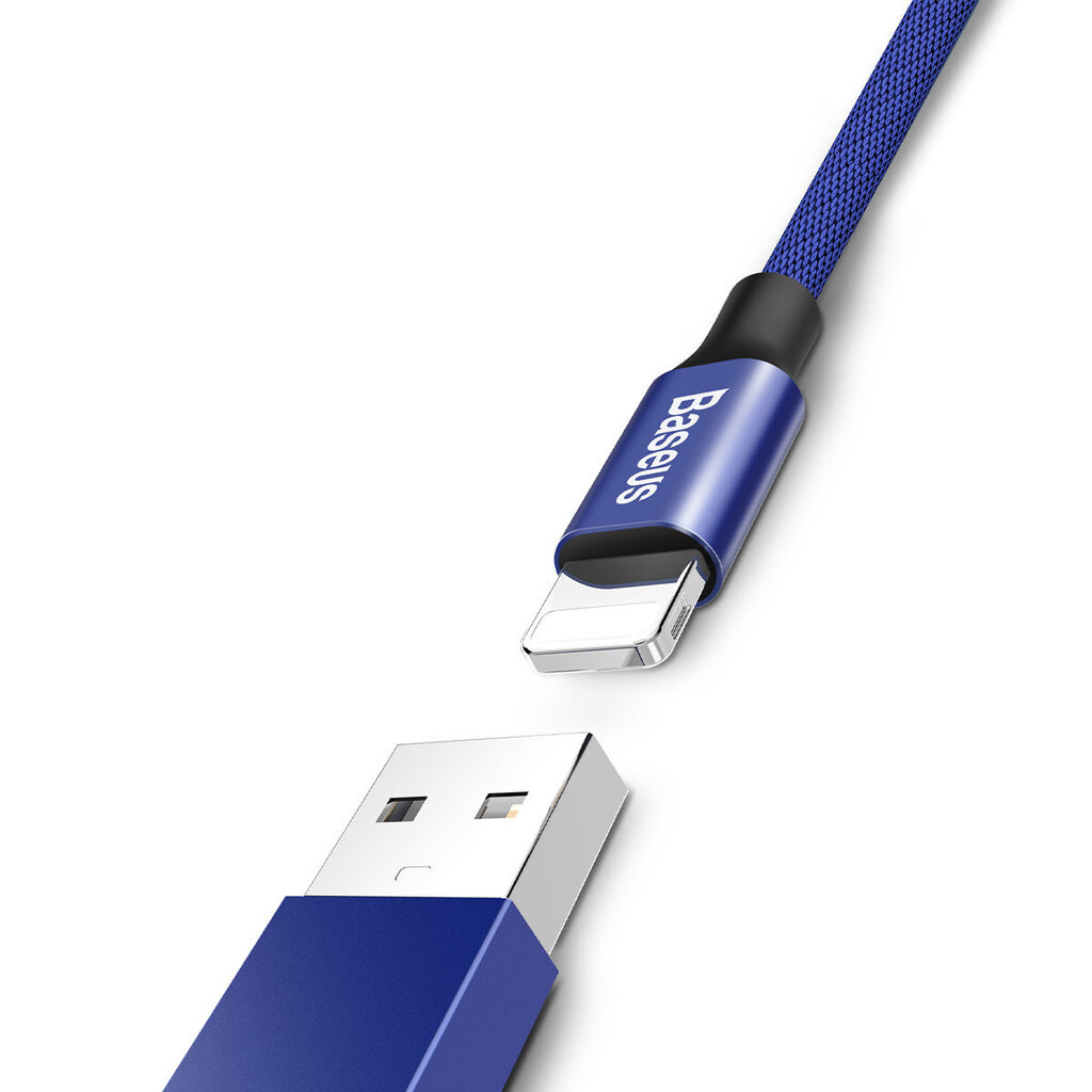 Uzlādes/ datu pārsūtīšanas vads USB - Lightning Baseus Yiven 2A, 1,2 m, tumši zils cena un informācija | Savienotājkabeļi | 220.lv