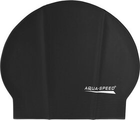 Peldcepure Aqua-Speed Soft Latex 07, melna cena un informācija | Peldcepures | 220.lv