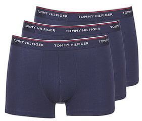 Apakšbikses vīriešiem Tommy Hilfiger Stretch Trunk (3-Pack), zilas cena un informācija | Vīriešu apakšbikses | 220.lv