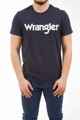 Vīriešu T-krekls Wrangler Logo Tee W7M0D331E, zils cena un informācija | Vīriešu T-krekli | 220.lv