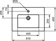 Izlietne Ideal Standard Tempo 61 cm (E066801) cena un informācija | Izlietnes | 220.lv