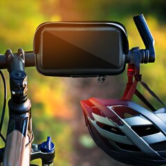 Universāls telefona turētājs velosipēdam - ūdensdrošs, 5,5-6,3 izmērs cena un informācija | Auto turētāji | 220.lv