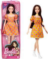 Lelle Barbie madiste oranžā kleitā, GRB52 cena un informācija | Rotaļlietas meitenēm | 220.lv