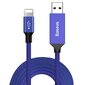Uzlādes/ datu pārsūtīšanas vads Baseus Artistic USB / Lightning 5 m, zils cena un informācija | Savienotājkabeļi | 220.lv