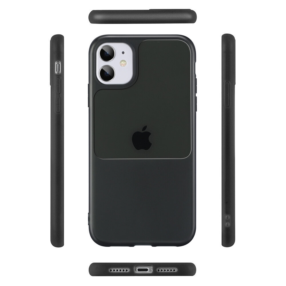 Telefona vāciņš priekš Apple iPhone 11 Pro Max - Window Case, melns cena un informācija | Telefonu vāciņi, maciņi | 220.lv