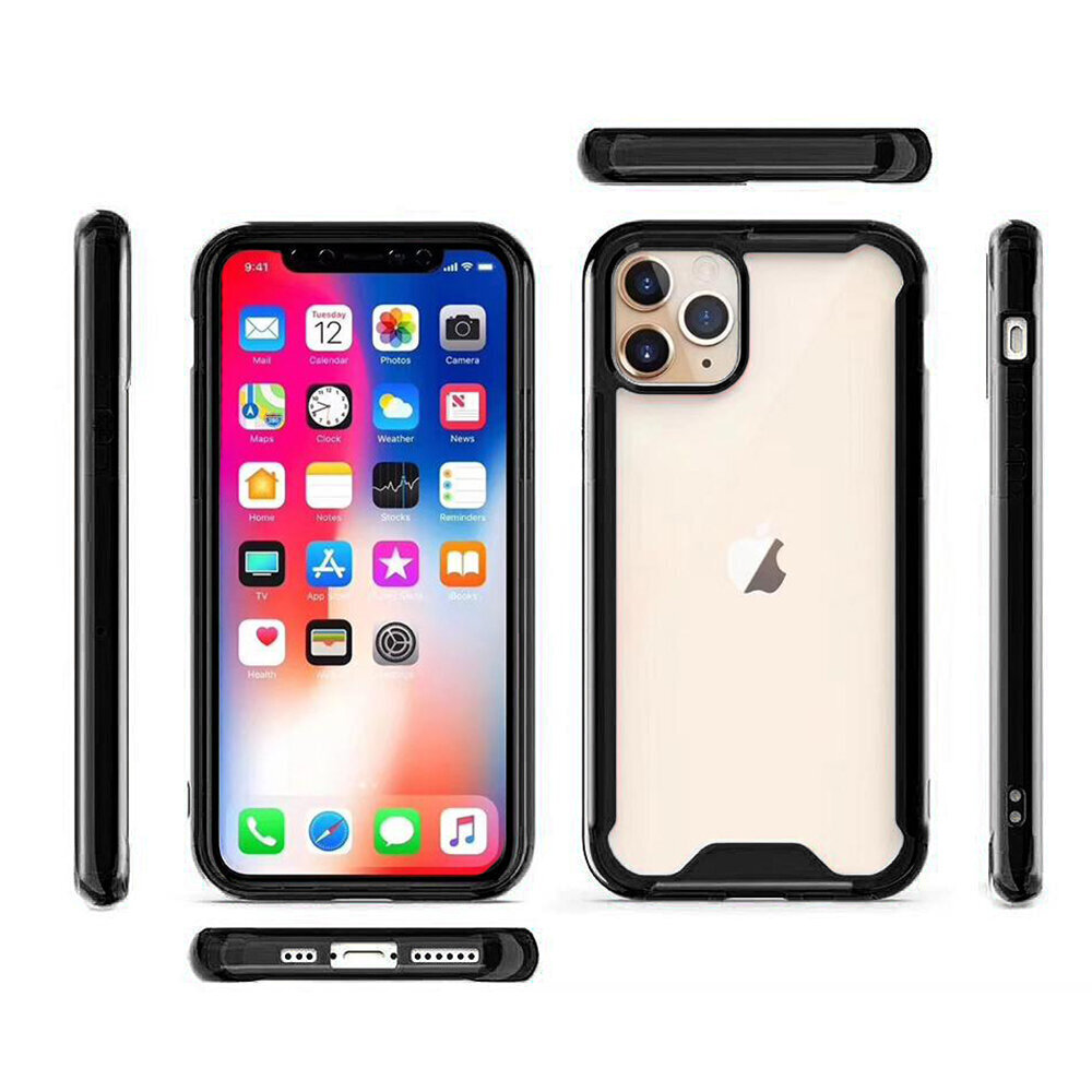 Telefona vāciņš priekš iPhone XR - Acrylic, melns/caurspīdīgs cena un informācija | Telefonu vāciņi, maciņi | 220.lv