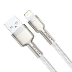 Baseus Cafule Series kabelis USB Lightning 2.4A 1 m, balts CALJK-A02 cena un informācija | Savienotājkabeļi | 220.lv