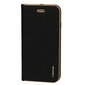 Samsung Galaxy A42 5G maciņš Vennus Book, melns cena un informācija | Telefonu vāciņi, maciņi | 220.lv