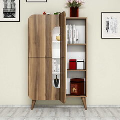 Комод Kalune Design 845, 144 см, светло-коричневый/белый цена и информация | Комоды | 220.lv