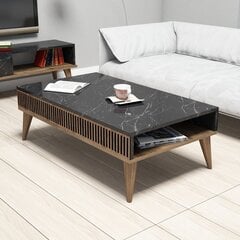 Кофейный столик Kalune Design 845, коричневый/черный цена и информация | Журнальные столики | 220.lv