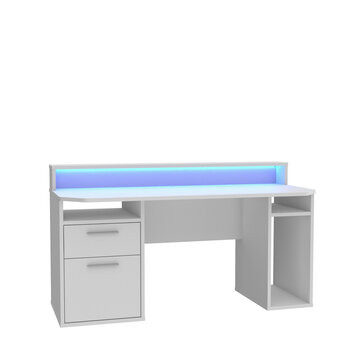 Datorspēļu galds Forte Tezaur TZRB213B3-Z12M, balts cena un informācija | Datorgaldi, rakstāmgaldi, biroja galdi | 220.lv