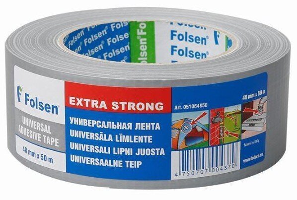 Universāla līmlente EXTRA STRONG, 48 mm x 50 m, pelēka цена и информация | Kancelejas preces | 220.lv