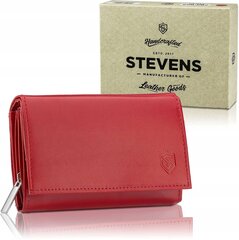Sieviešu ādas maks Stevens P40, sarkans cena un informācija | Stevens Apģērbi, apavi, aksesuāri | 220.lv