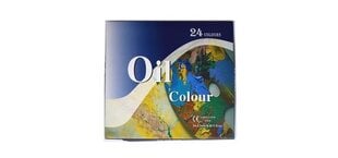 Eļļas krāsas "OIL COLOUR" 24x12 ml. cena un informācija | Modelēšanas un zīmēšanas piederumi | 220.lv