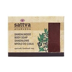 Ziepes ar sandalkoku Sattva Ayurveda Sandalwood, 125 g cena un informācija | Ziepes | 220.lv