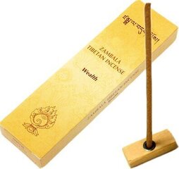 Благовонные палочки Zambala Tibetan Incense Wealth, 20 г цена и информация | Ароматы для дома | 220.lv