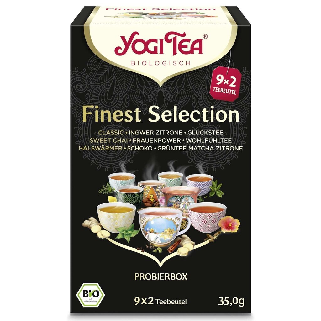 Tējas komplekts Yogi Tea Finest Selection, 18 gab. цена и информация | Tēja | 220.lv