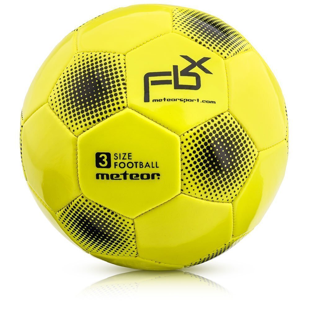 Futbola bumba Meteor FBX, 3. izmērs, dzeltena cena un informācija | Futbola bumbas | 220.lv