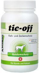 Anibio suņu un kaķu uztura bagātinātājs aizsardzībai pret ērcēm un blusām Tic-off, 140 g цена и информация | Витамины, пищевые добавки, анти-паразит продукты для собак | 220.lv