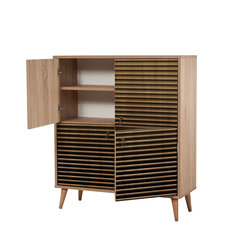 Шкафчик Kalune Design 863 (I), 111 см, цвета дуба цена и информация | Шкафчики в гостиную | 220.lv