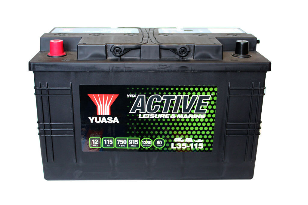 Akumulators kemperiem YUASA Boat Campers 115Ah 12V 80 cikli cena un informācija | Akumulatori | 220.lv