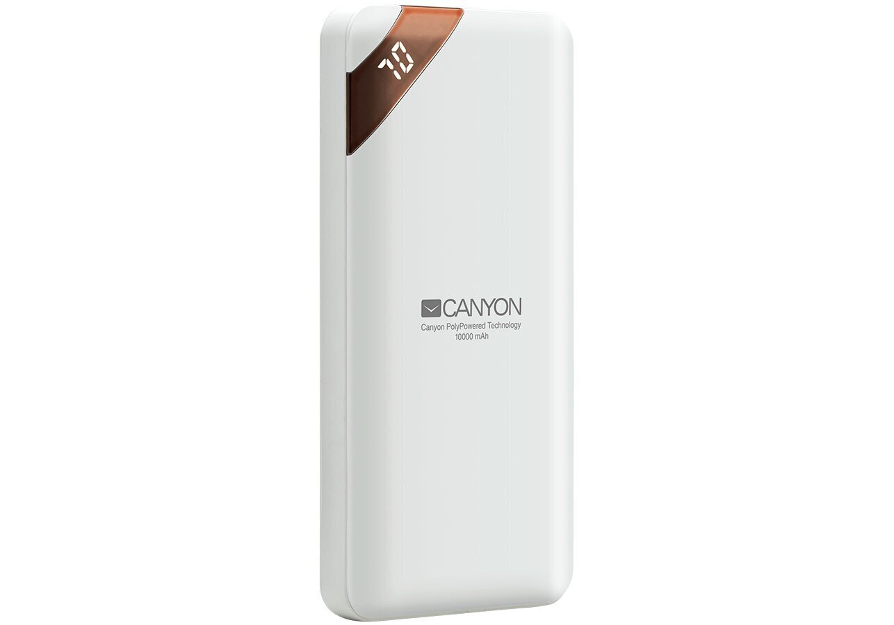 Canyon PB-102 10000mAh цена и информация | Lādētāji-akumulatori (Power bank) | 220.lv