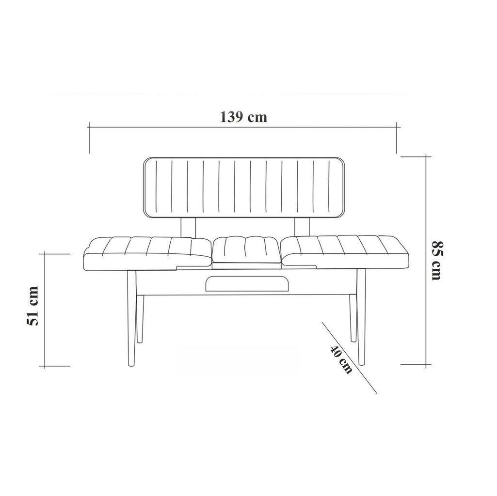 Ēdamistabas komplekts Kalune Design 869(I), balts/zils цена и информация | Ēdamistabas komplekti | 220.lv