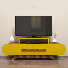 TV galdiņš Kalune Design 845, 145 cm, brūns/dzeltens цена и информация | Тумбы под телевизор | 220.lv