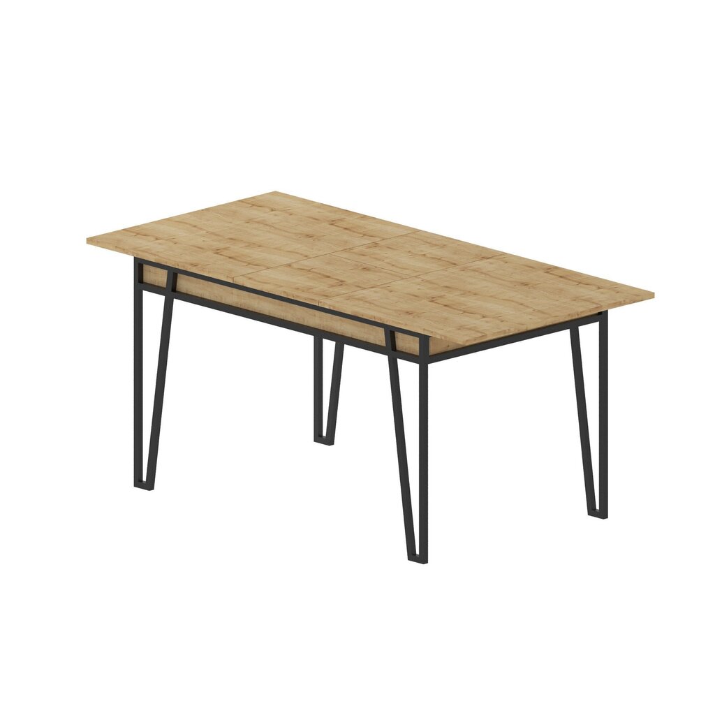 Izvelkams galds Kalune Design 855, smilškrāsas cena un informācija | Virtuves galdi, ēdamgaldi | 220.lv